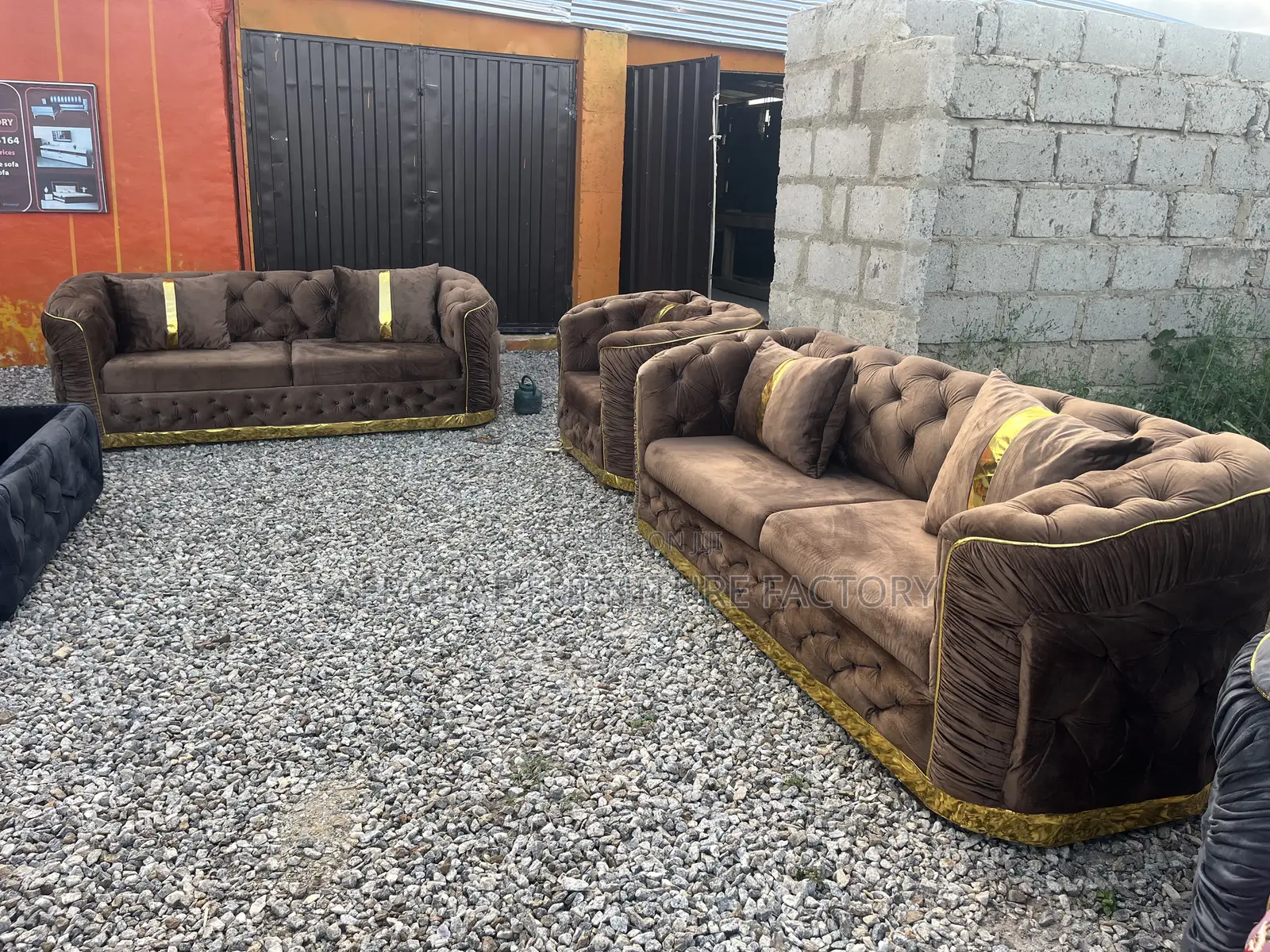 3+3+1 Seven Seater Luxury Sofas From Afrobae Factory