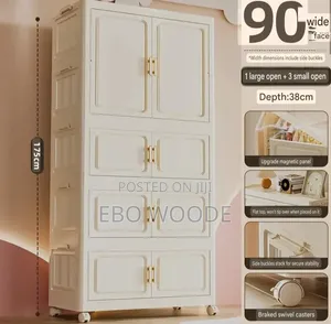 Premium Multi-Layer Portable and Spacious Wardrob(90cm Wide)