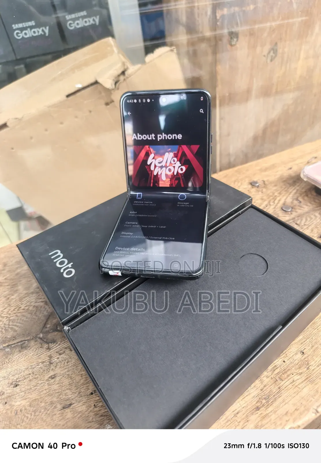New Motorola Razr 40 128 GB Black