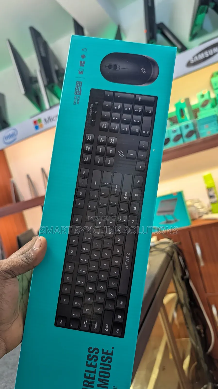 Wireless Keyboard Mouse, Heatz Zk15