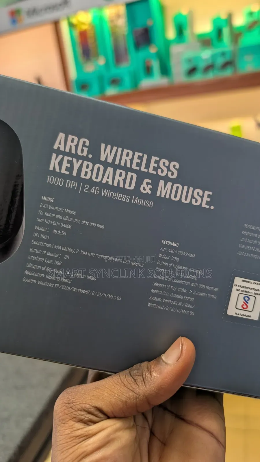 Wireless Keyboard Mouse, Heatz Zk15