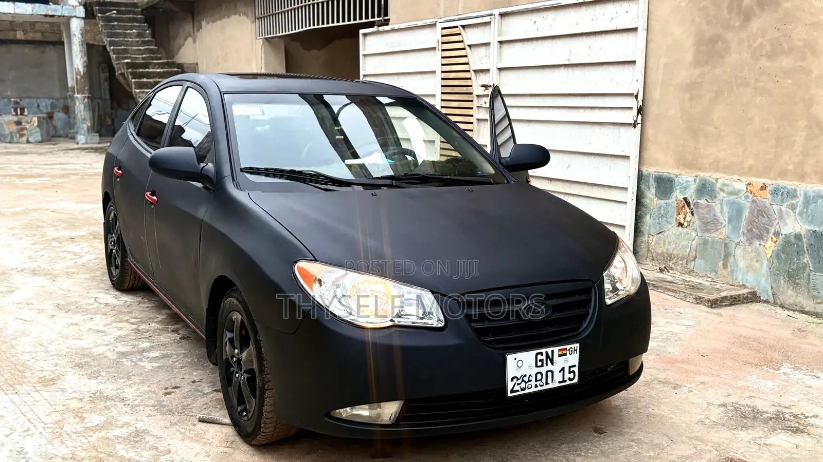 Hyundai Elantra 2008 Matt Black