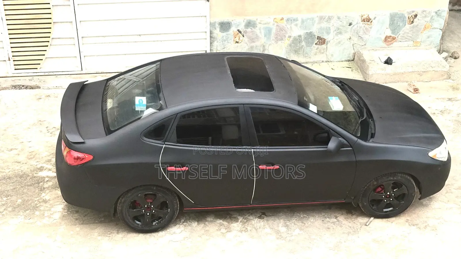 Hyundai Elantra 2008 Matt Black