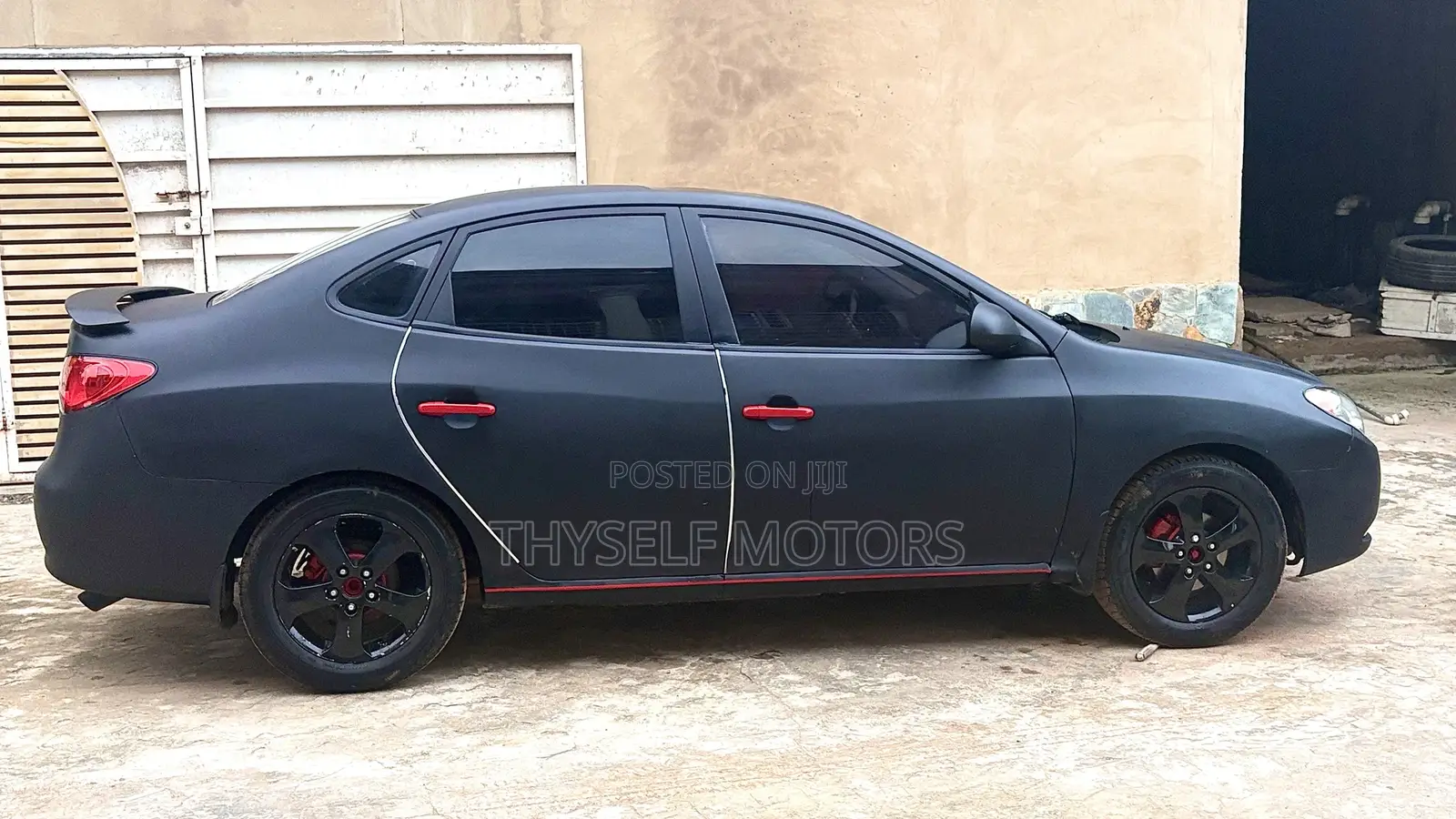 Hyundai Elantra 2008 Matt Black
