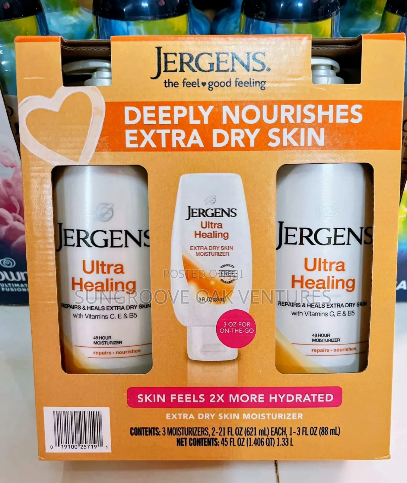 Jergens Ultra Healing 2in1with Travel Size Pc