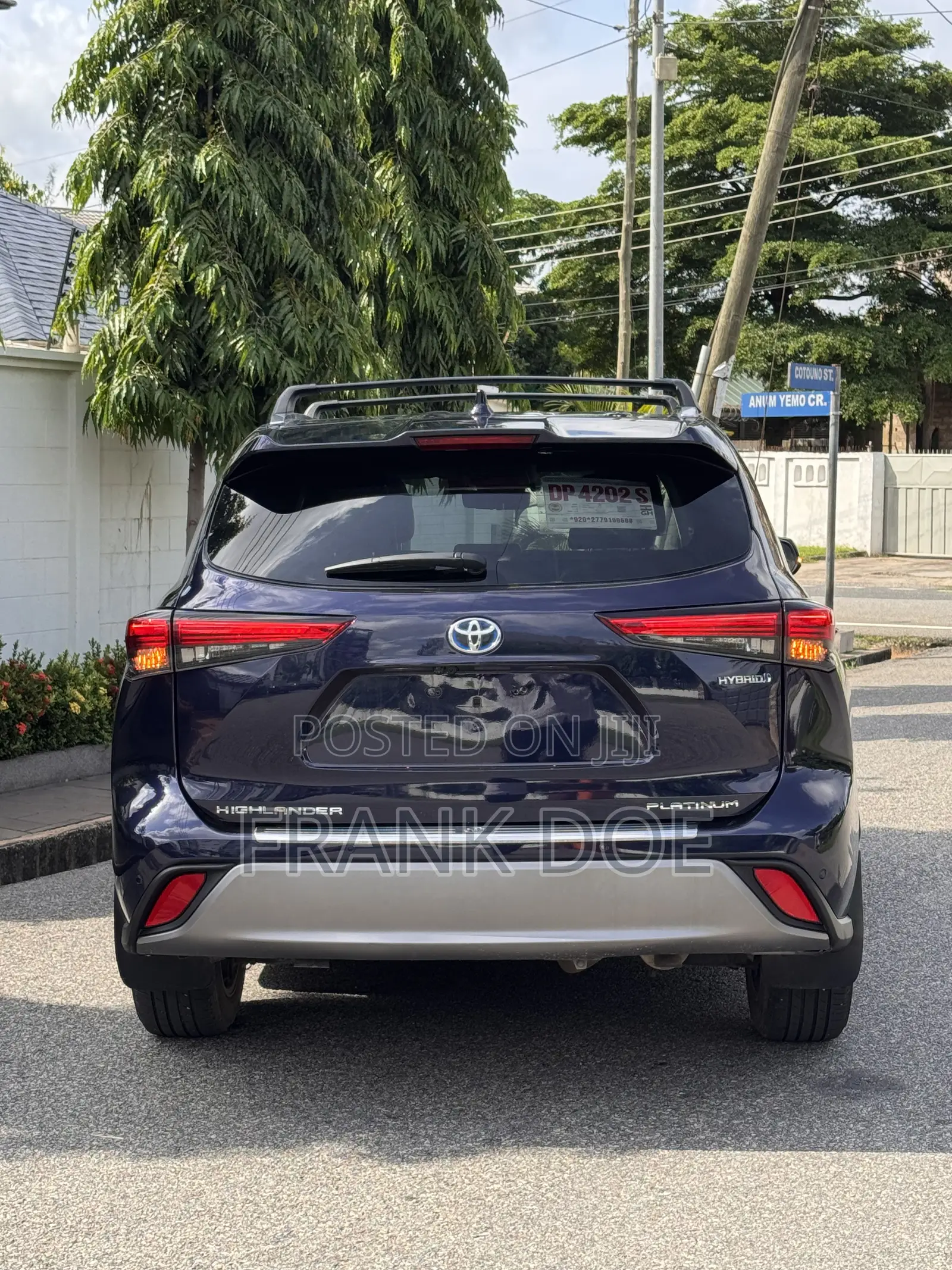 Toyota Highlander Platinum 2022 Blue