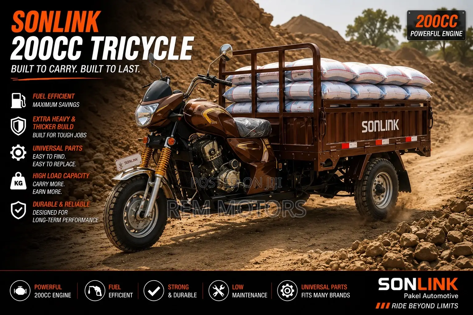New Sonlink SL200ZH-SC 2026 Brown