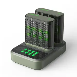 Battery Charger X 2 With 8 Recyko 2600 Aa D851 Double Charger Dock