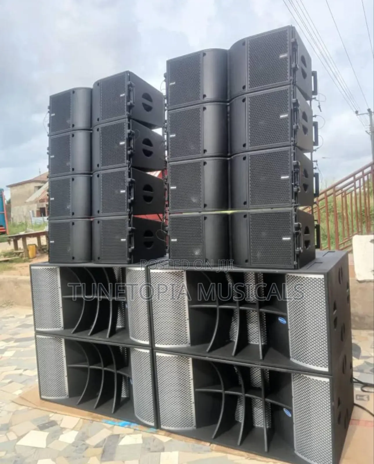2pairs American Audio 21inches Bass Speakers 4pairs 12inches Array