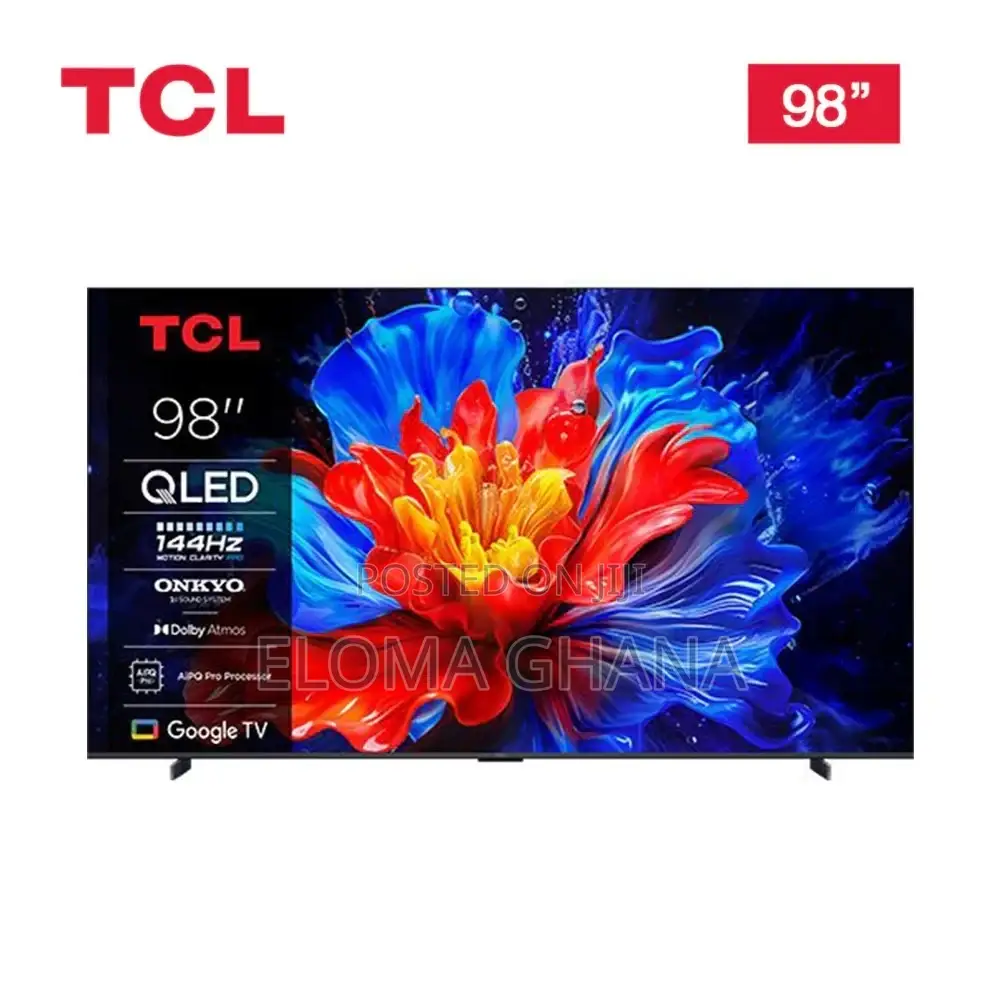 All New TCL 98 Inches Smart Qled Google Tv, 98p8k