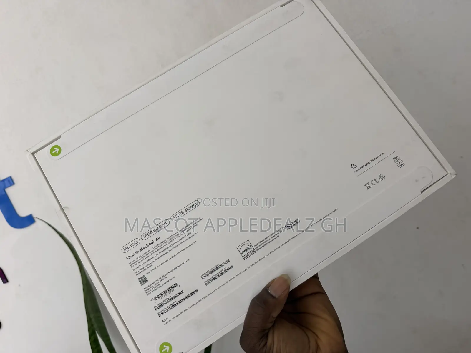 New Laptop Apple MacBook Air 2026 M5 16GB Apple M5 SSD 512GB
