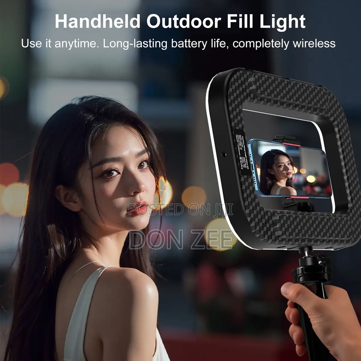 Portable Handheld and Stand Led Rings Light for Filming Makeup