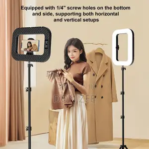 Portable Handheld and Stand Led Rings Light for Filming Makeup