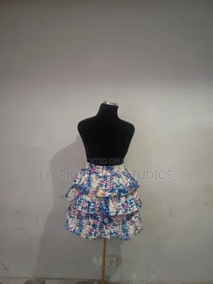 African Print 3 Layered Skirt