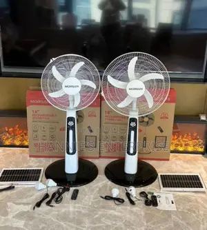Rechargeable Fan With Solar Panel