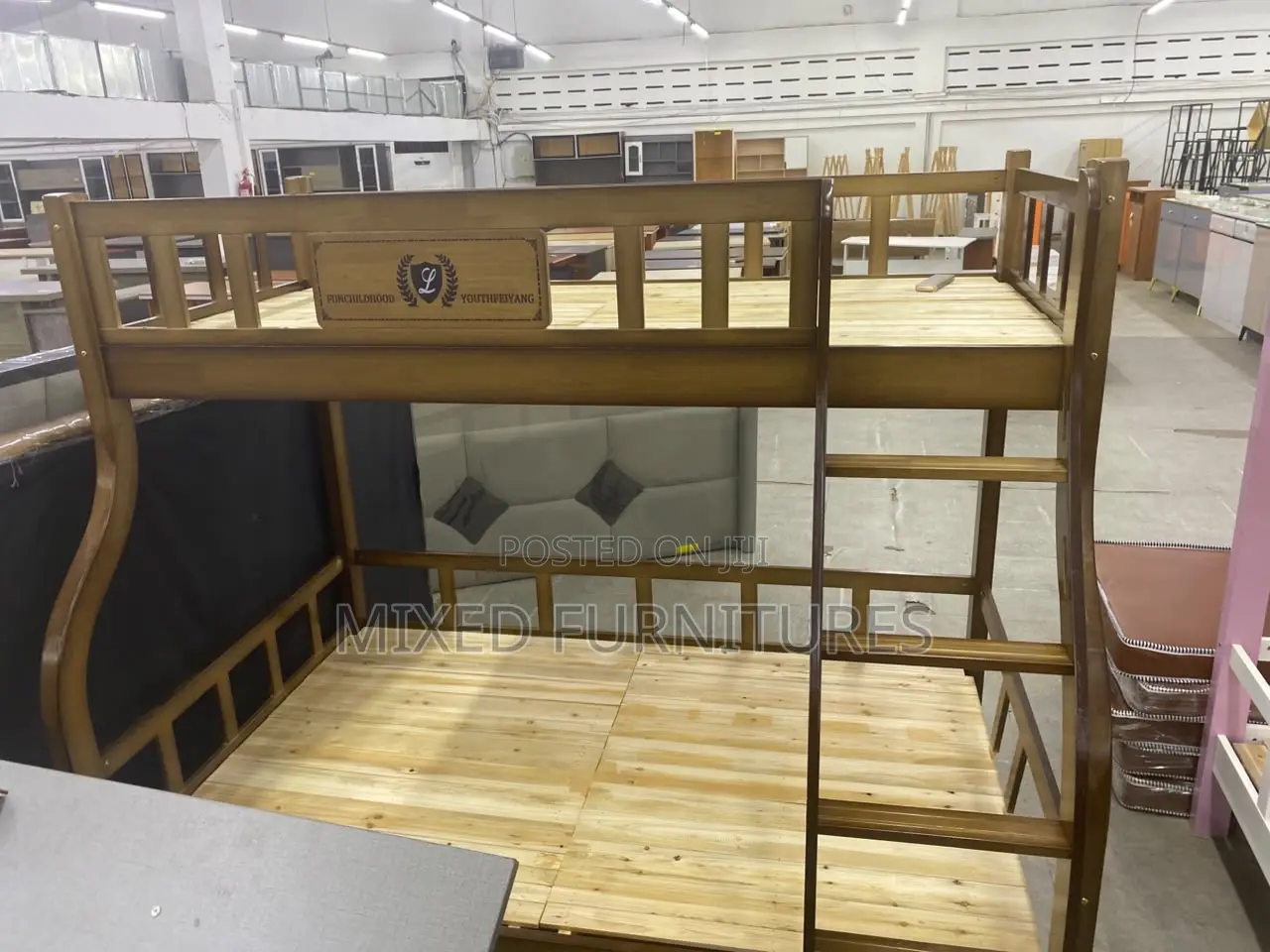 Wooden Bunk Bed 1 Half Top Double Down