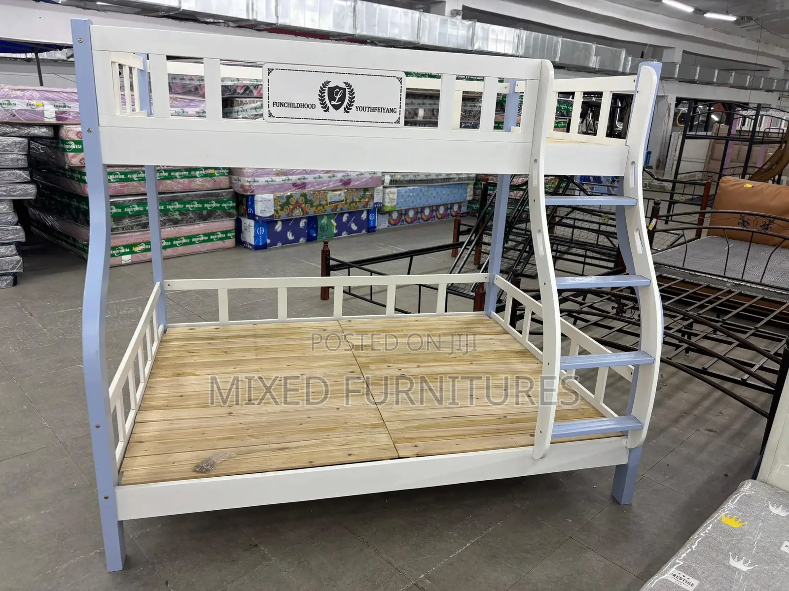 Wooden Bunk Bed 1 Half Top Double Down