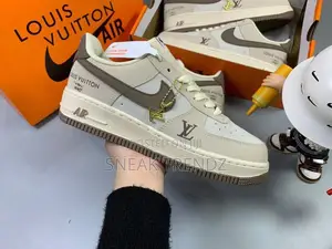 Louis Vuitton Nike Air Force Lv Cream N Brown