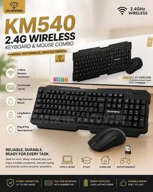 Dividoard Wireless Keyboard And Mouse Combo