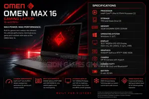 New Laptop HP Omen 16 32GB Intel Core Ultra 9 SSD 1T