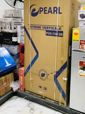 High Efficiency Pearl PVC-730-2b Double Door Display Fridge