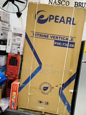 Lastest Glass Pearl PVC-730 Double Door Display Fridge
