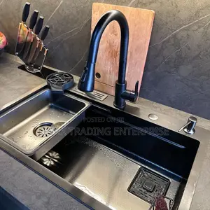 Black Deep Kitchen Sink _ Black Sink