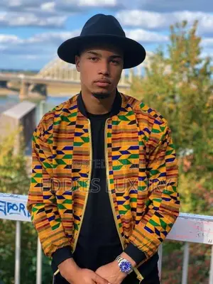 Original Ankara Men Bomber Jacket