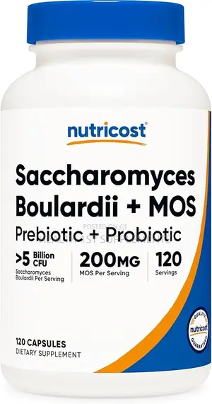Probiotic Saccharomyces Boulardii + Mos, 120 Capsules