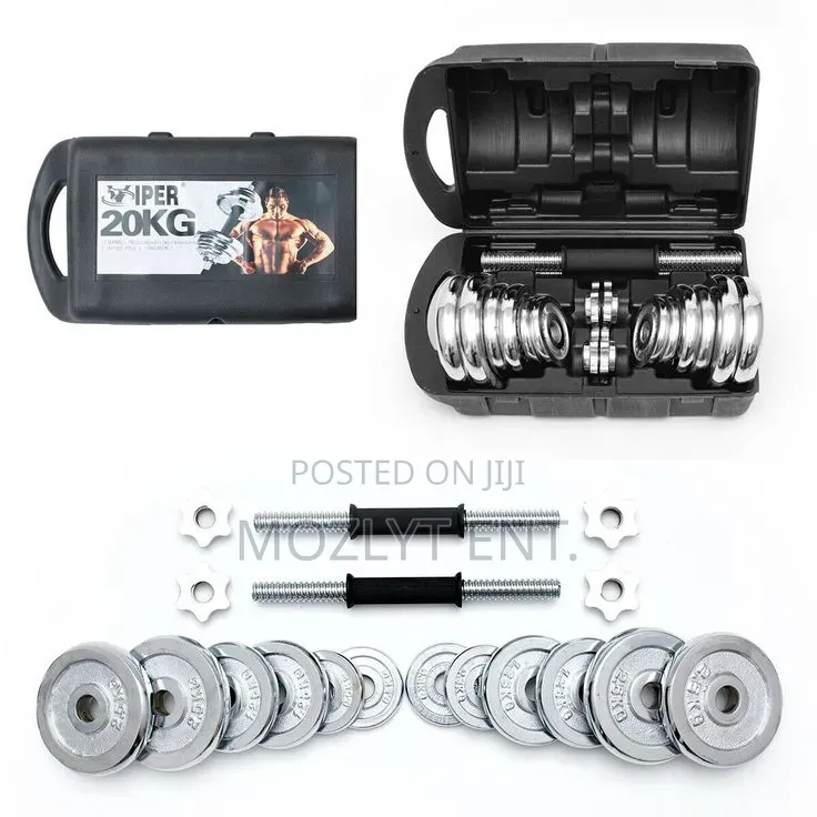 Chrome Dumbbell Set – Available in 15kg, 20kg ,30kg 50kg