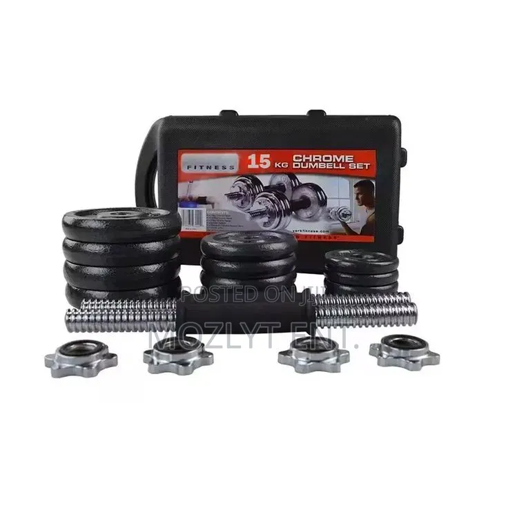 Chrome Dumbbell Set – Available in 15kg, 20kg ,30kg 50kg