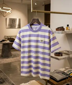 Men's Comfortable Soft and Casual Digital Print Striped T- Shirts