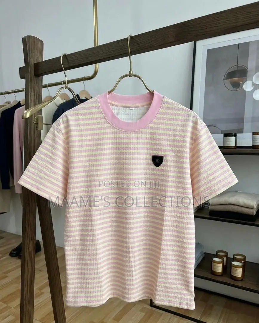 Men's Comfortable Soft and Casual Digital Print Striped T- Shirts