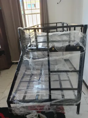 Strong Metal Double Bunk Bed – Durable and Space Saving