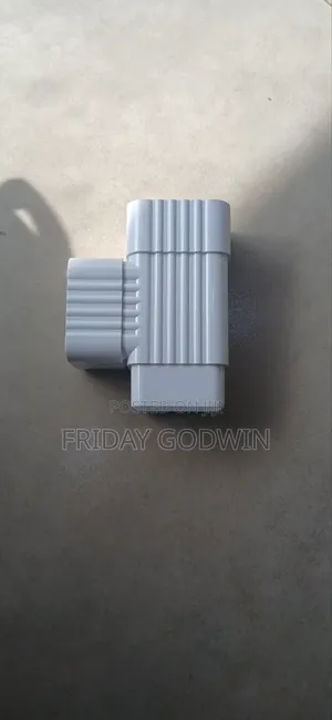 White PVC Rain Gutter
