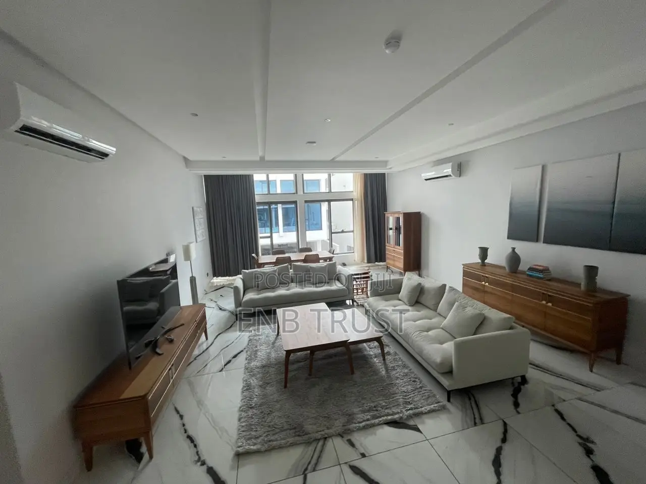Furnished 4bdrm Duplex in East Legon, A&C Mall Area for rent