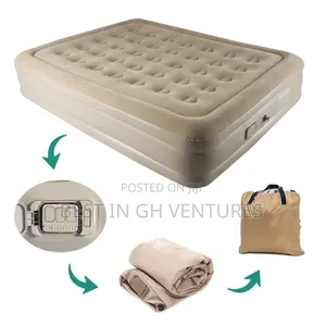 Double Rechargeable Pump Raised Airbed Mattress+ Bag