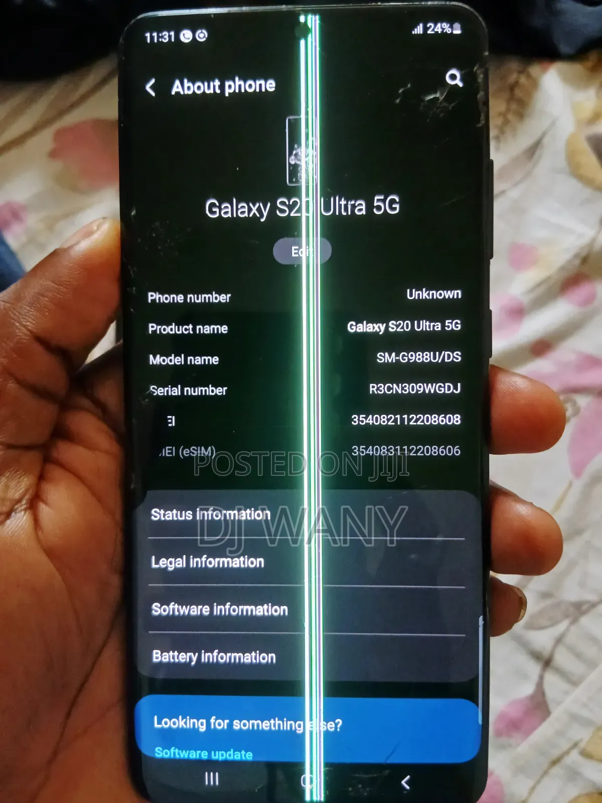 Samsung Galaxy S20 Ultra 5G 128 GB Black