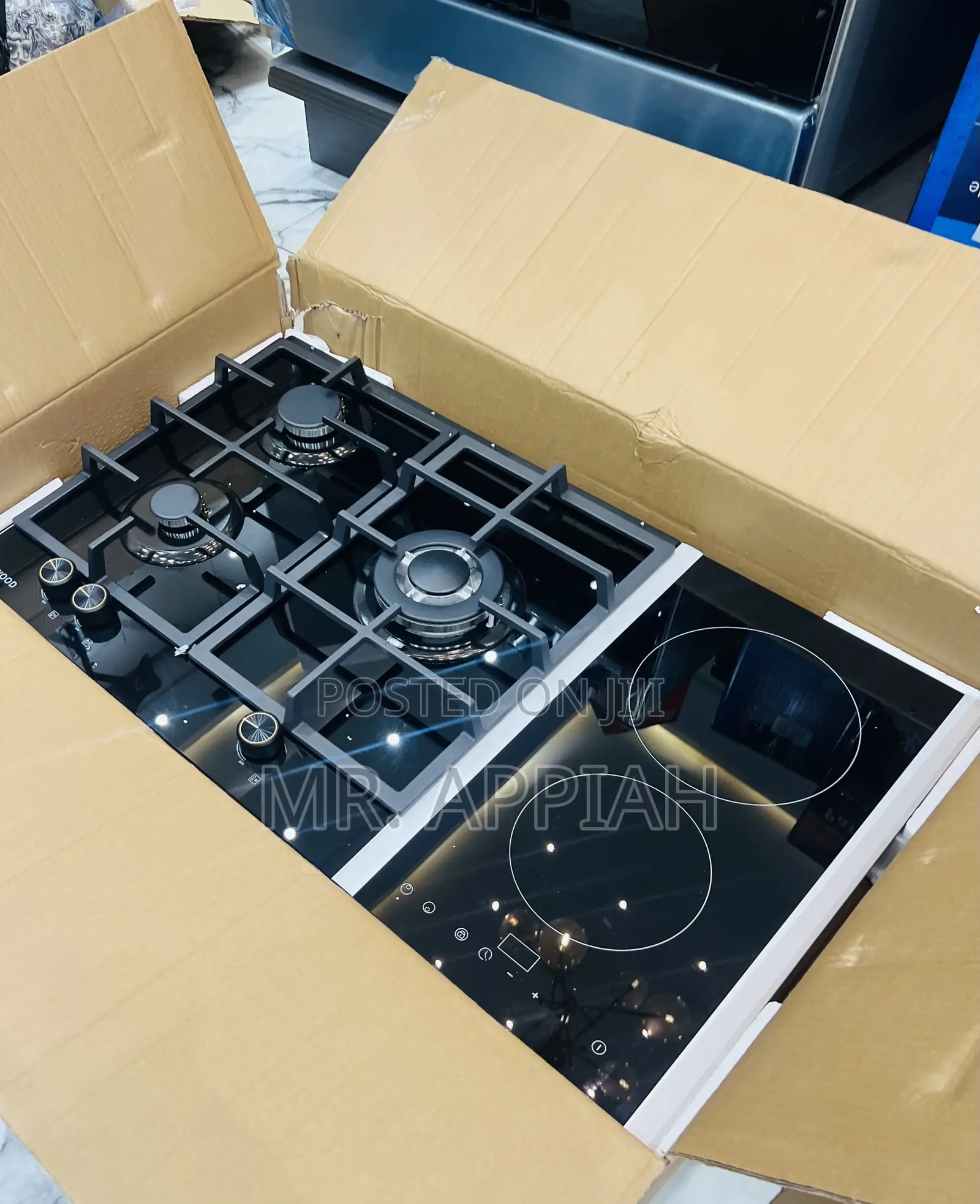 Order Authentic Kenwood 90cm Built in 2 Gas + 4 Gas Burner(Black)