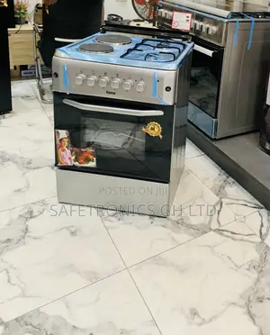 Essential New Grey 60x60 Ferre 2 Gas + 2 Electric Cooker