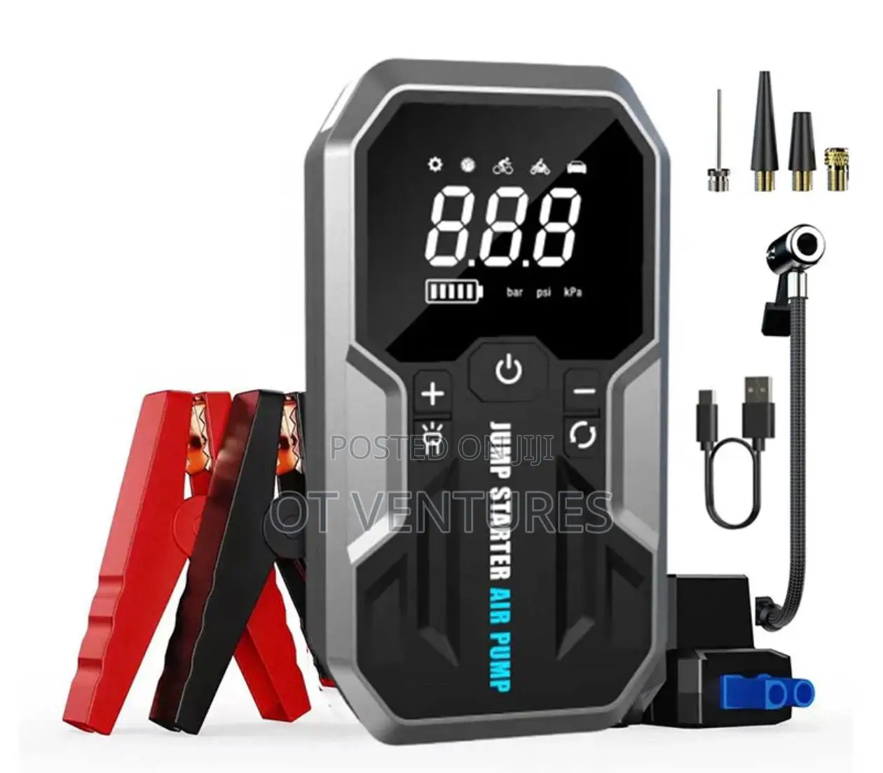 24,000mah Car Jumpstarter + Air Pump