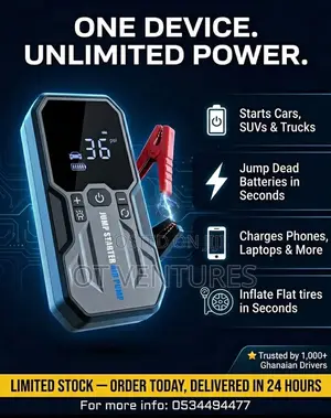 24,000mah Car Jumpstarter + Air Pump
