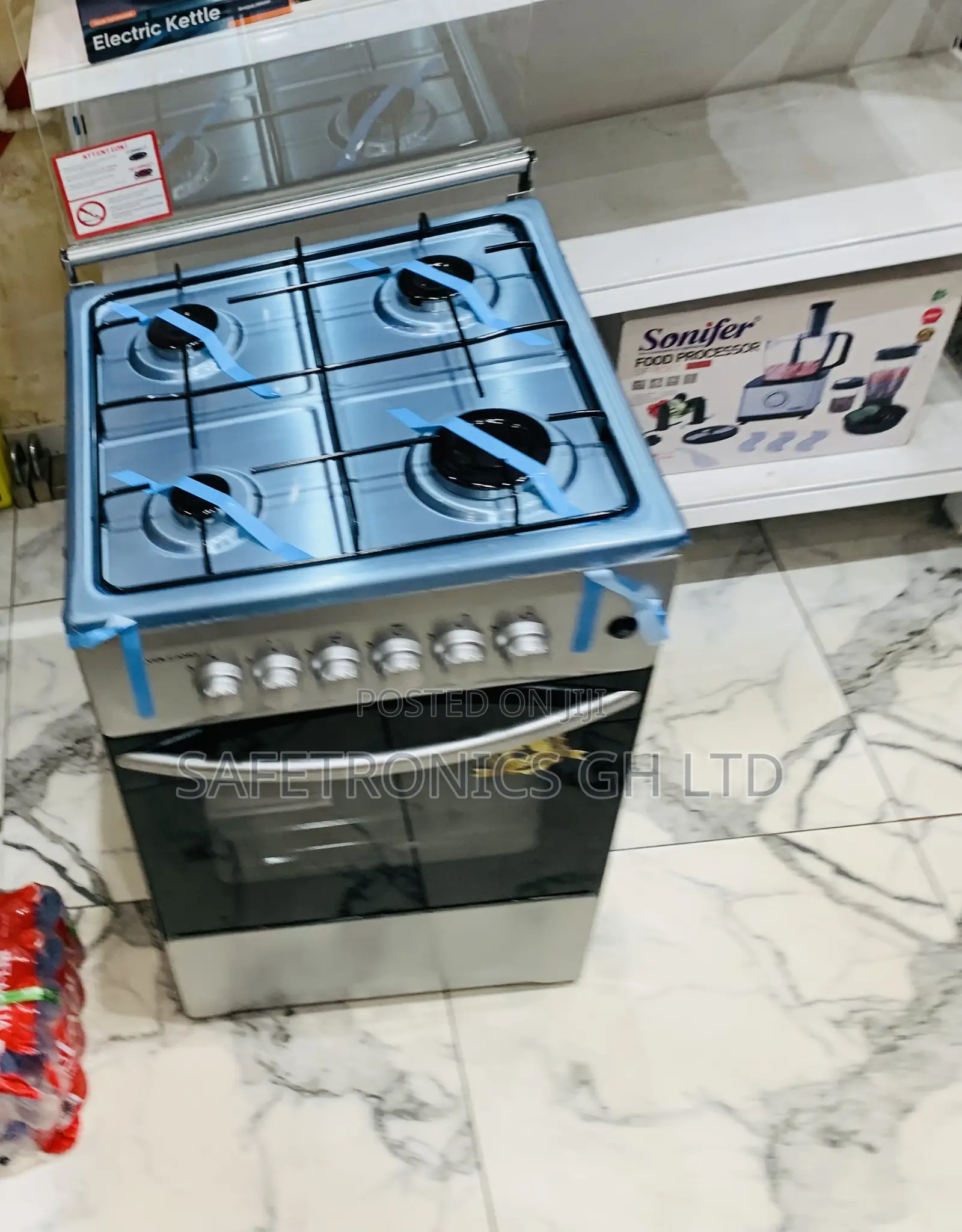 Authentic Sleek Volcano Gas Oven 4 Burner Manual Ignition – 50x50cm