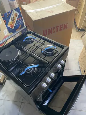 Compact 50*50cm Unitek Standing Cooker-3 Gas+1 Electric + Oven