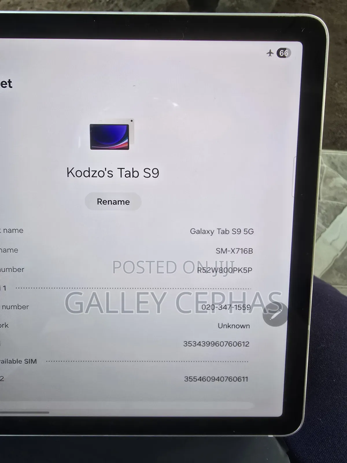 New Samsung Galaxy Tab S9 128 GB Gray