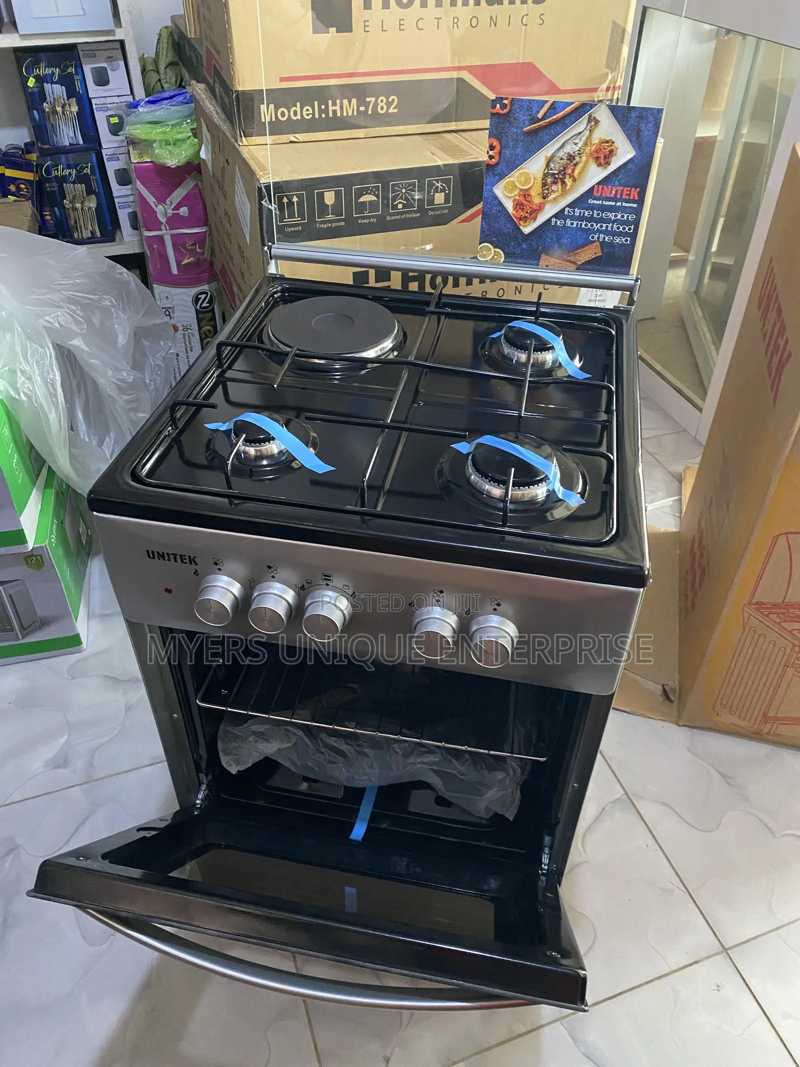 Unitek Compact Cooker With Oven(Heavy Duty Grills)