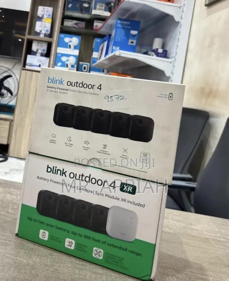 Latest and Sleek Blink Outdoor 4 Wireless Security Cameras(Black) 