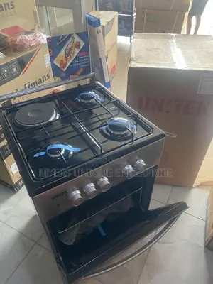 Standing Cooker With Oven -Unitek 3 Burner + 1 Electric Plate