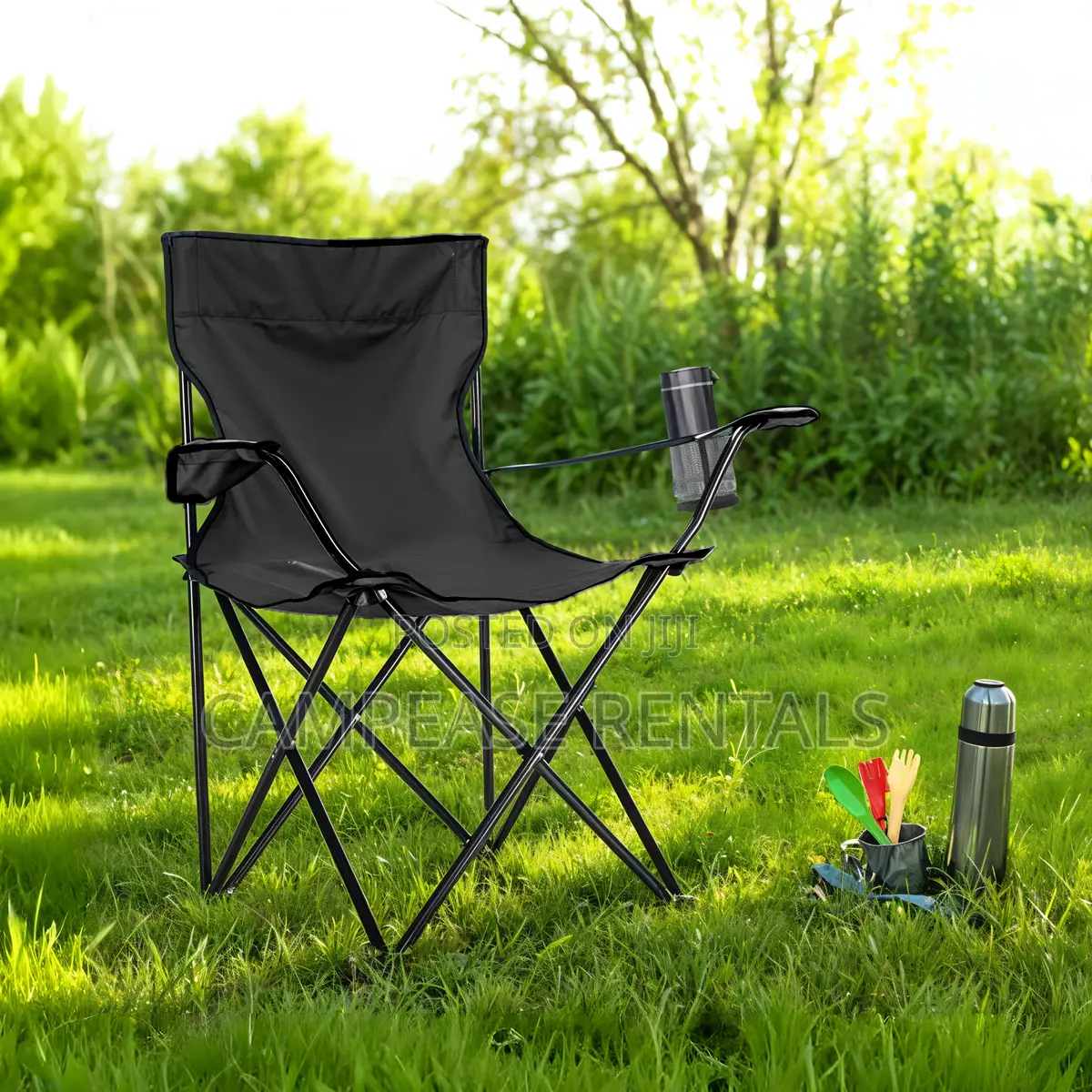 Folding Camping Chair With Armrests