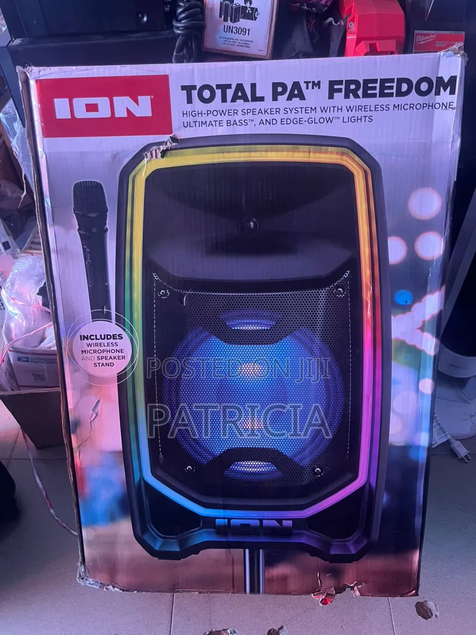 Ion Total Pa Freedom Bluetooth Party Speaker With Wireless Microphone
